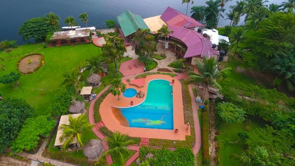 Afrikiko Resort Akosombo - Aerial View